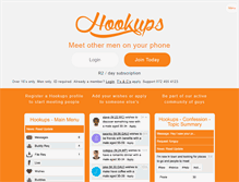 Tablet Screenshot of new.hookups.co.za